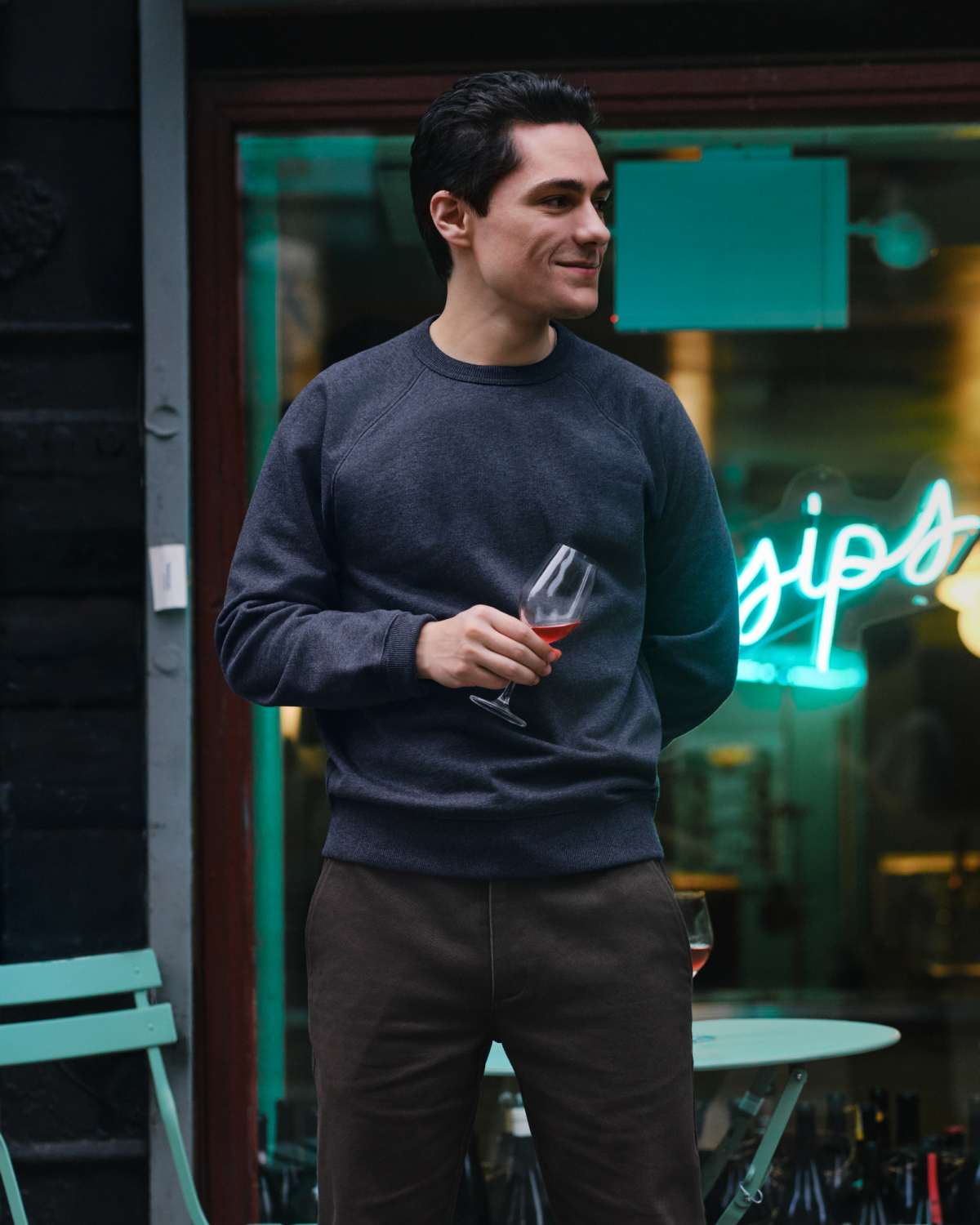 Vintage French Terry Crew Neck Sweatshirt