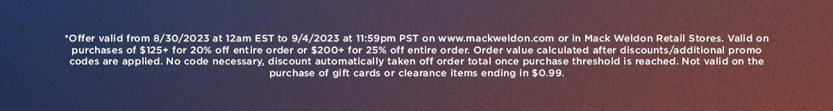 Labor Day Sale