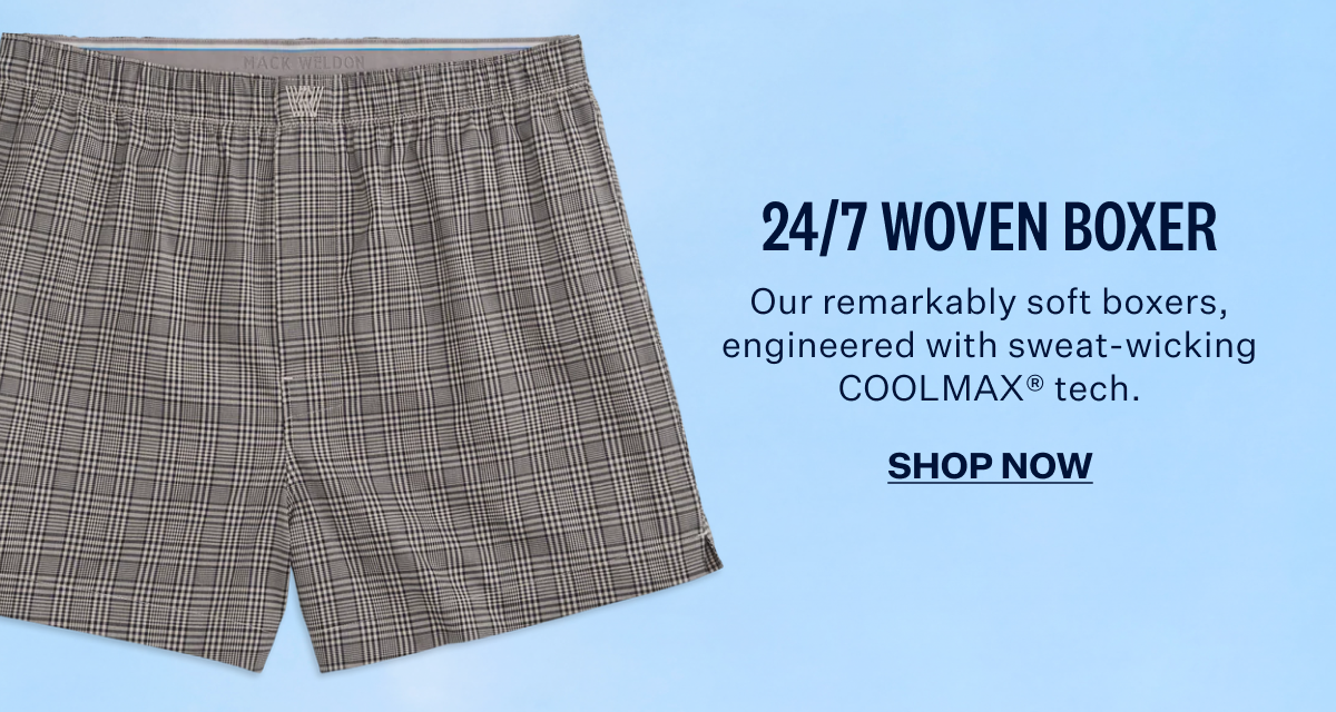 24/7 Woven Boxer in Nomad - Glen Plaid Small