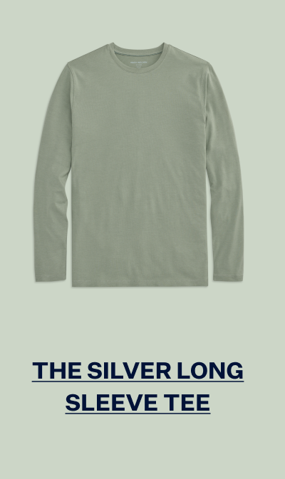 Silver Long Sleeve T-shirt in Burnt Sage