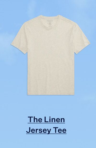 Linen Jersey Crew Neck T-shirt