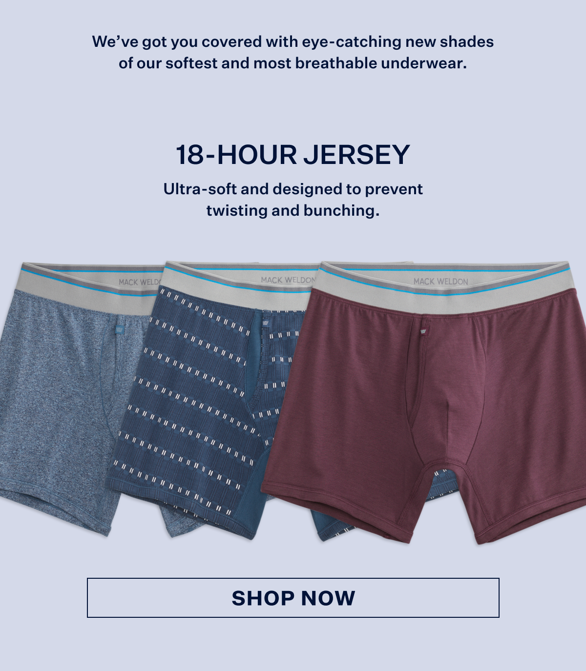 18-Hour Jersey Boxer Brief