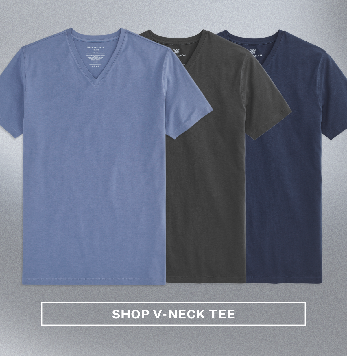 SILVER V-Neck T-Shirt