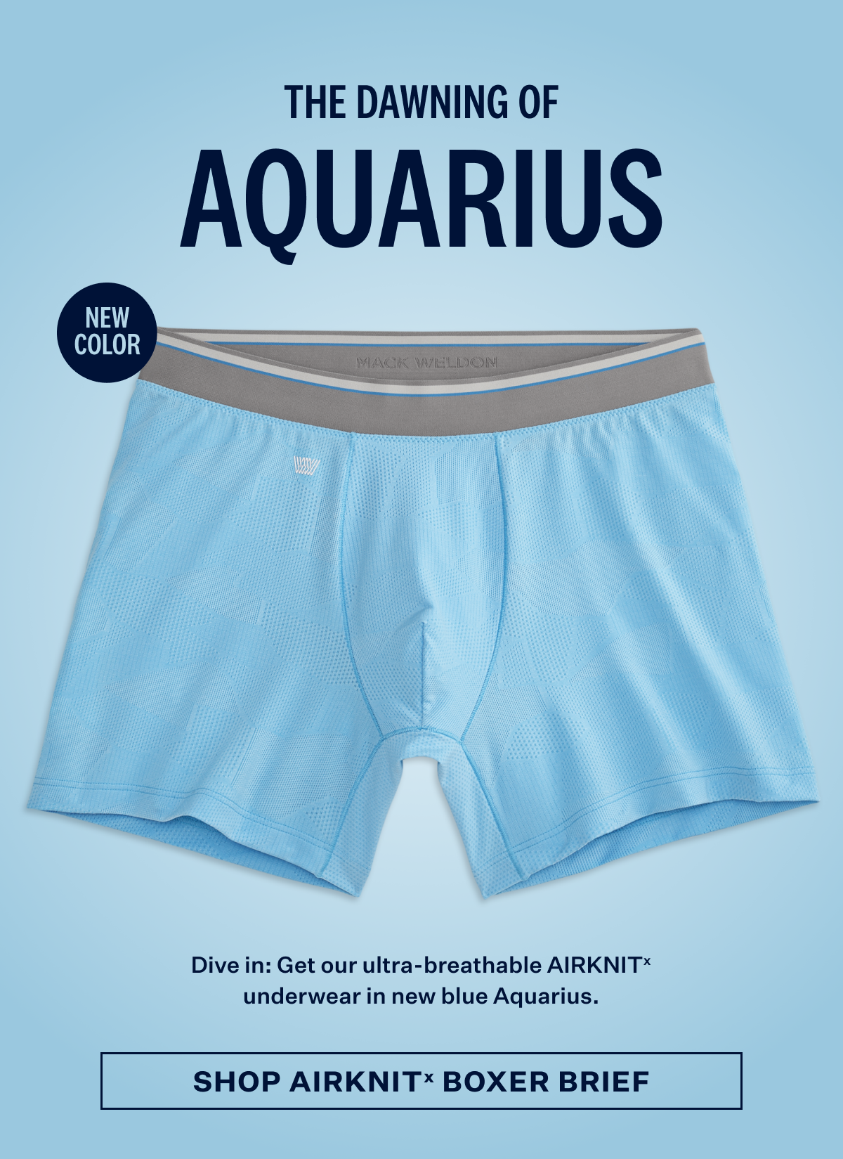 Airknitx Boxer Brief in New color "Aquarius"