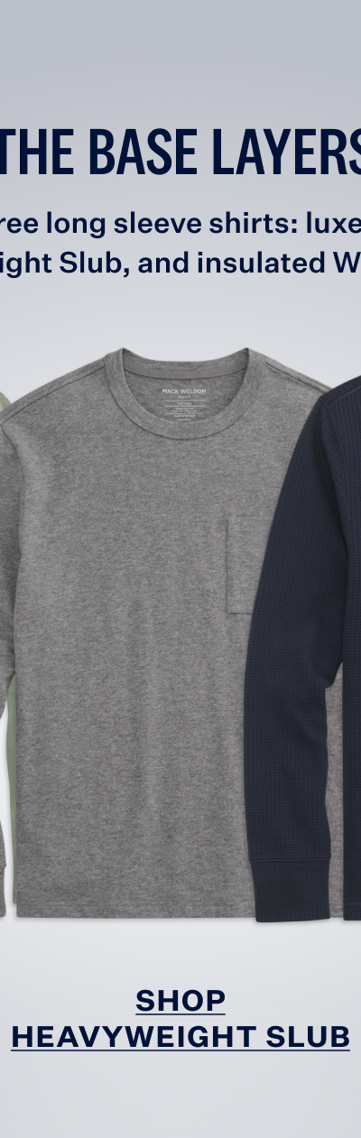 Heavyweight Slub Long Sleeve T-Shirt in Grey Heather