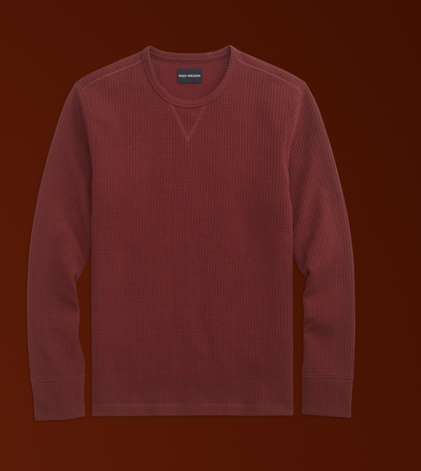 WARMKNIT Waffle Long Sleeve Crew