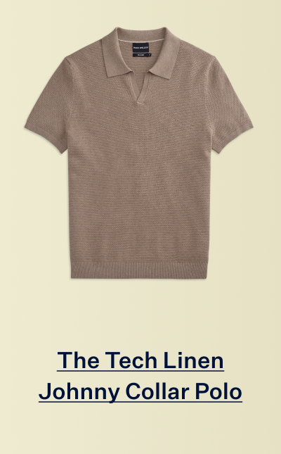 Tech Linen Johnny Collar Polo