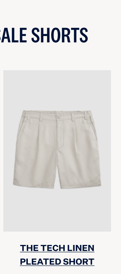 Tech Linen Pleated Short