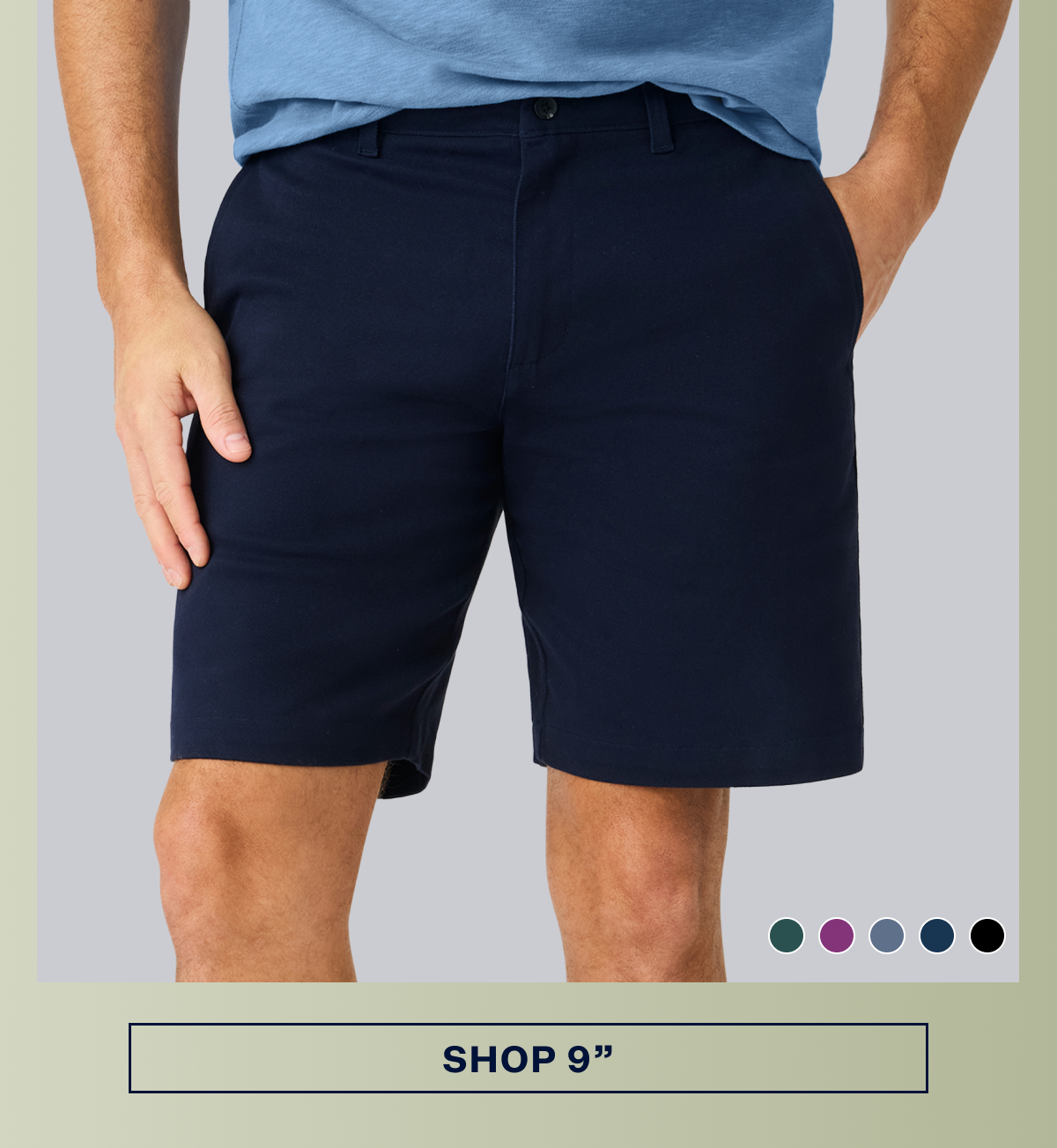 Stretch Twill Chino Short 9"