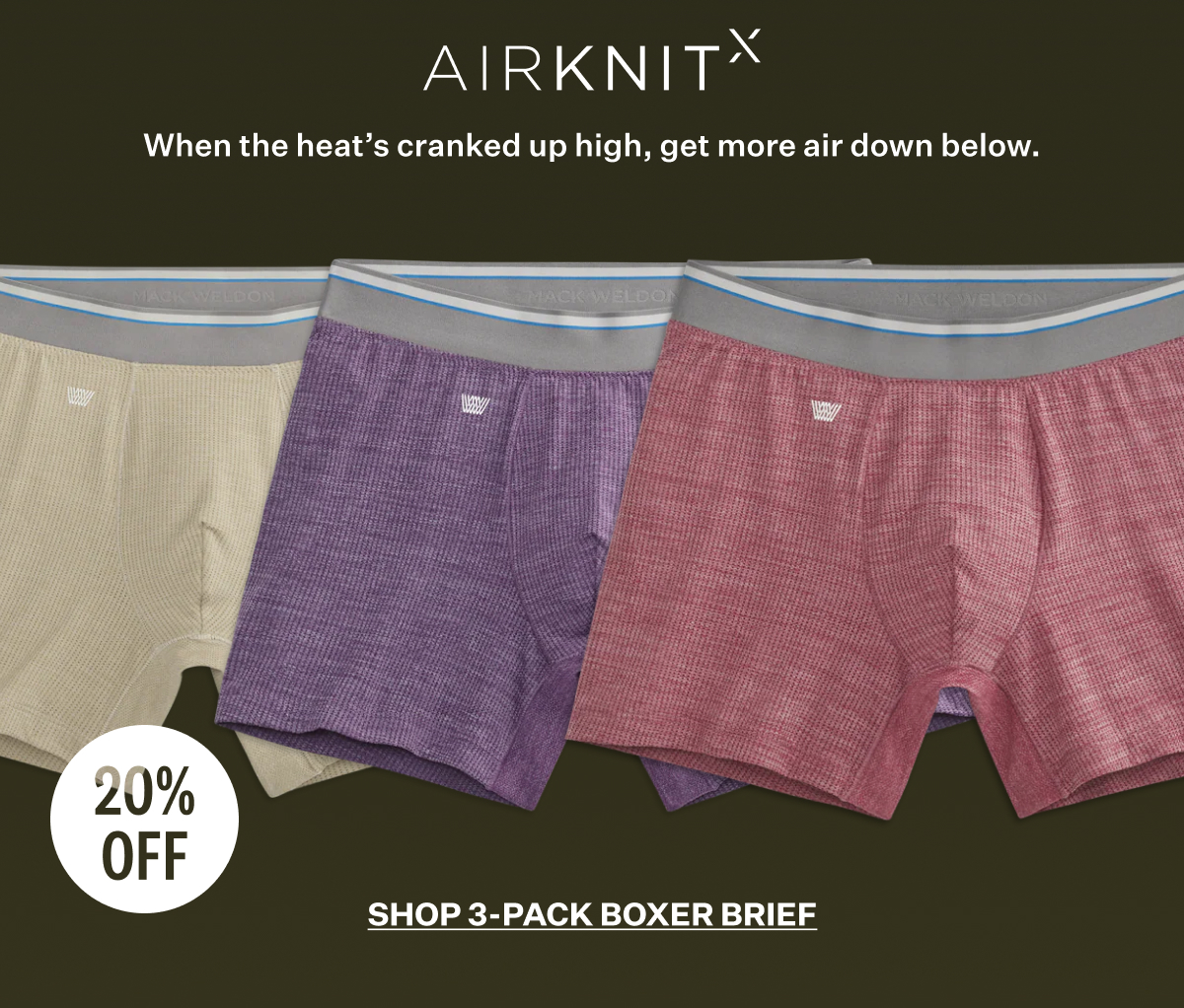 3-Pack AIRKNITˣ Boxer Briefs