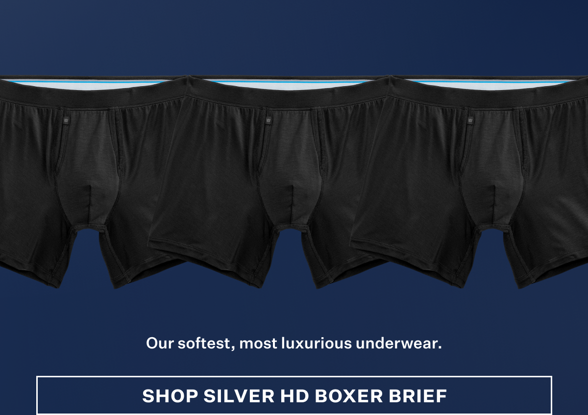 Image featuring three pairs of Silver HD Boxer Brief