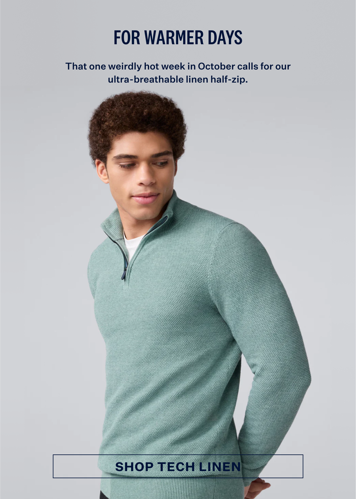 Tech Linen Half-Zip