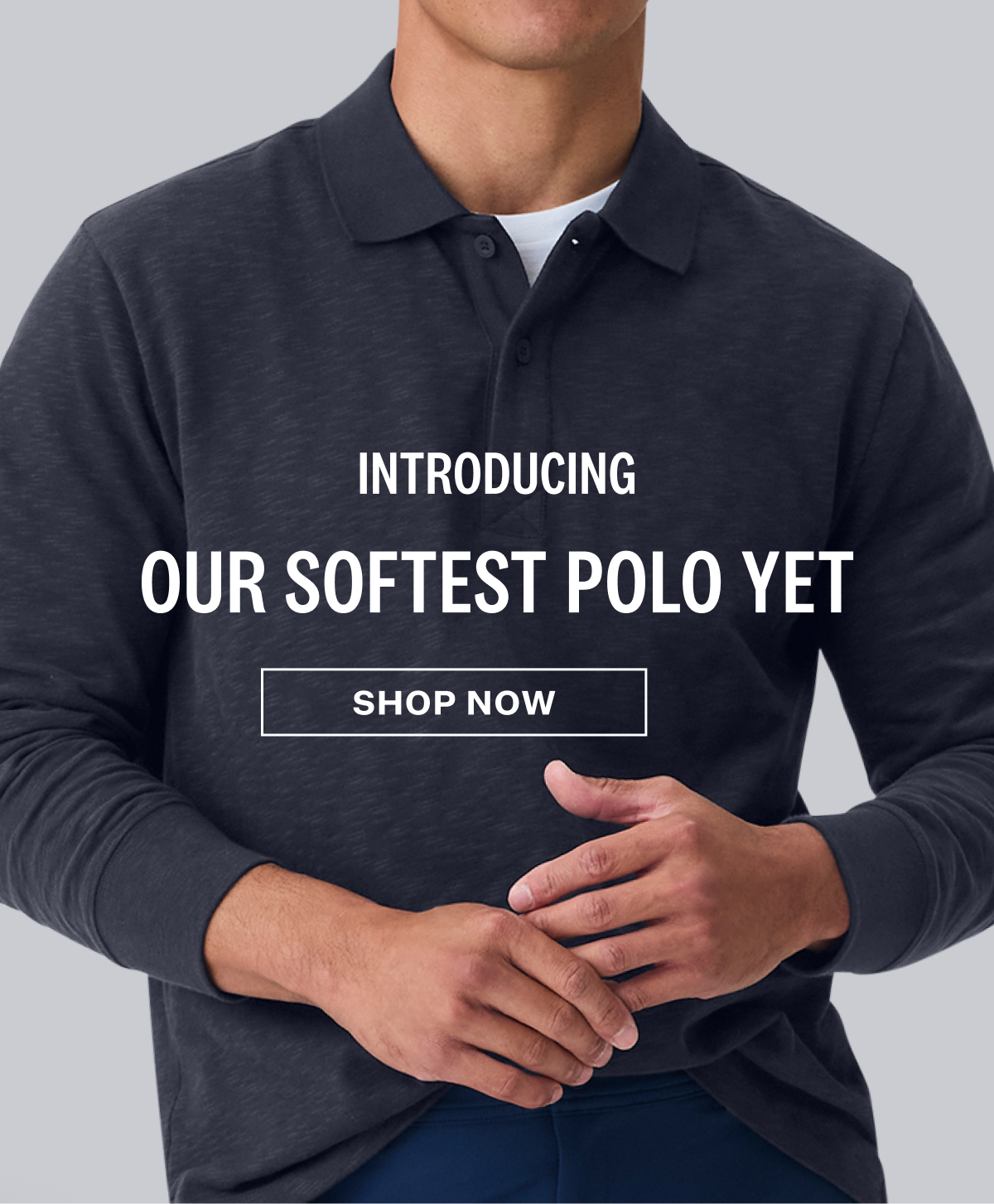 Heavyweight Slub Long Sleeve Polo