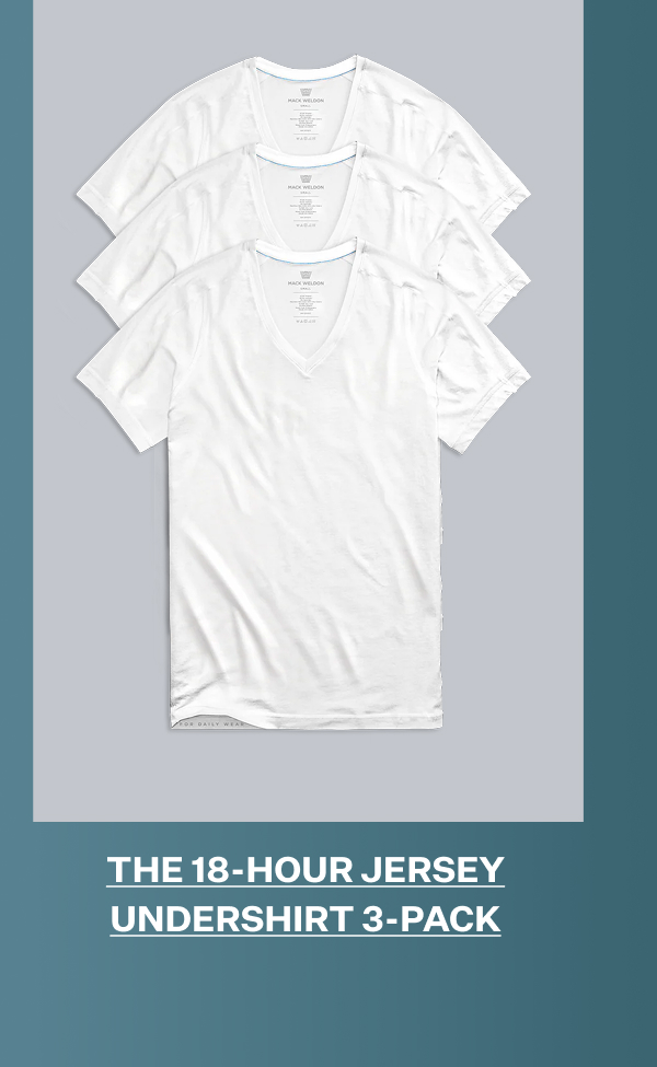 3-Pack 18-Hour Jersey V-Neck Undershirt