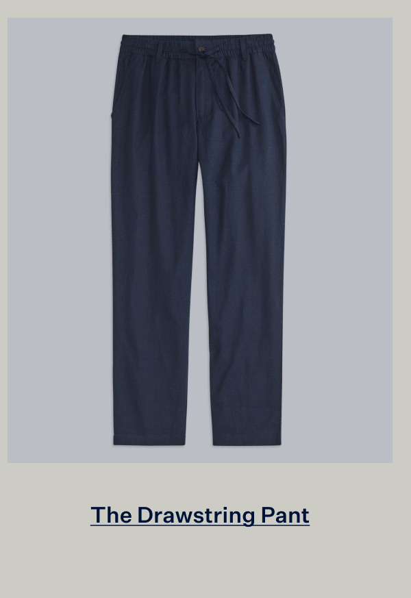 GIF showing three colors of Linen Drawstring Pant