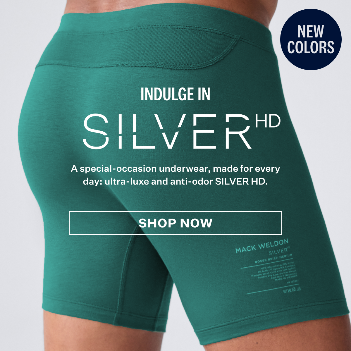 Silver Hd Boxer Brief