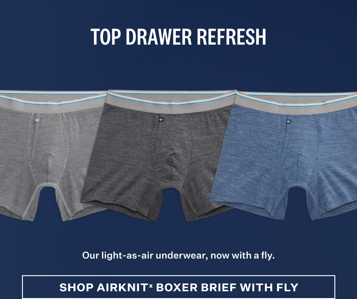 Image featuring three pairs of AirKnitx Boxer Brief w/ Fly