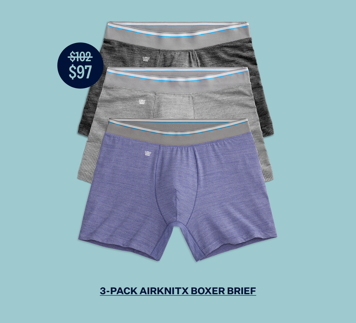 3-Pack AIRKNITˣ Boxer Briefs