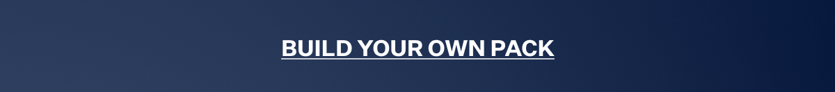 "Build Your Own Pack" button on a navy blue background.
