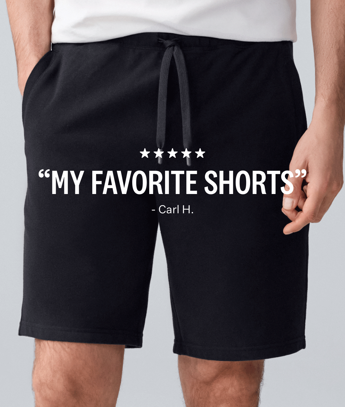 Ace Sweatshorts 9" in True Black