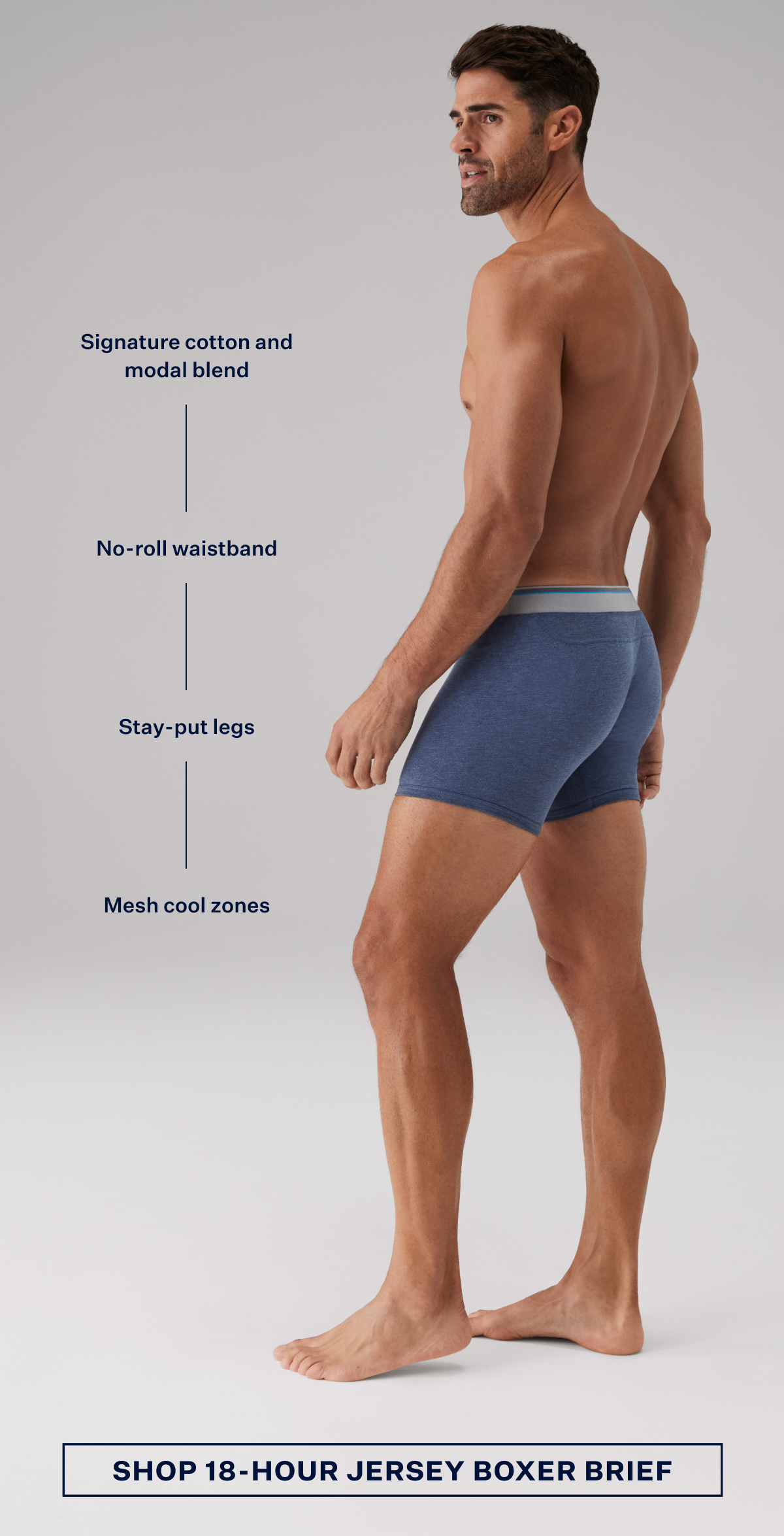 18-Hour Jersey Boxer Brief