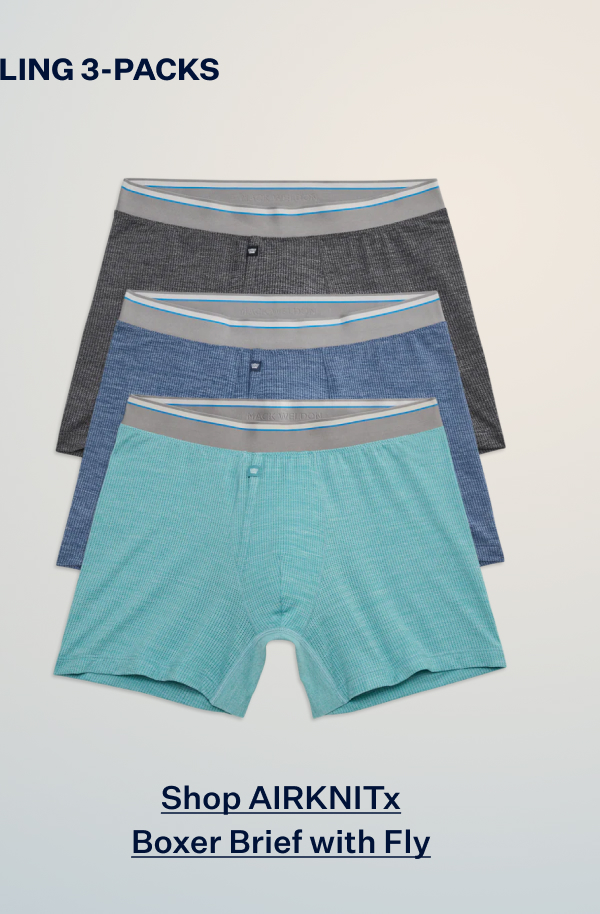 3-Pack AIRKNITˣ Boxer Briefs - With Fly