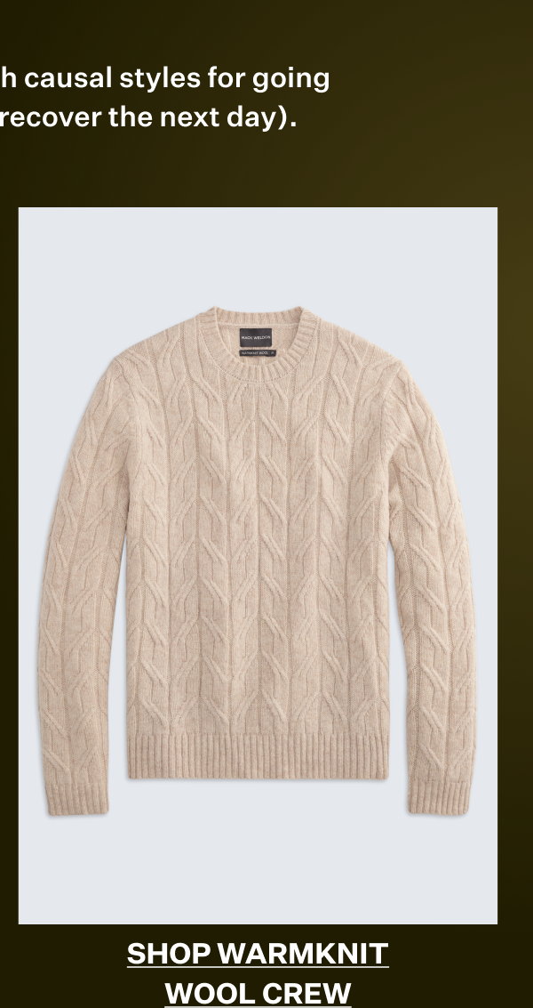 WARMKNIT Wool Crew Neck Sweater