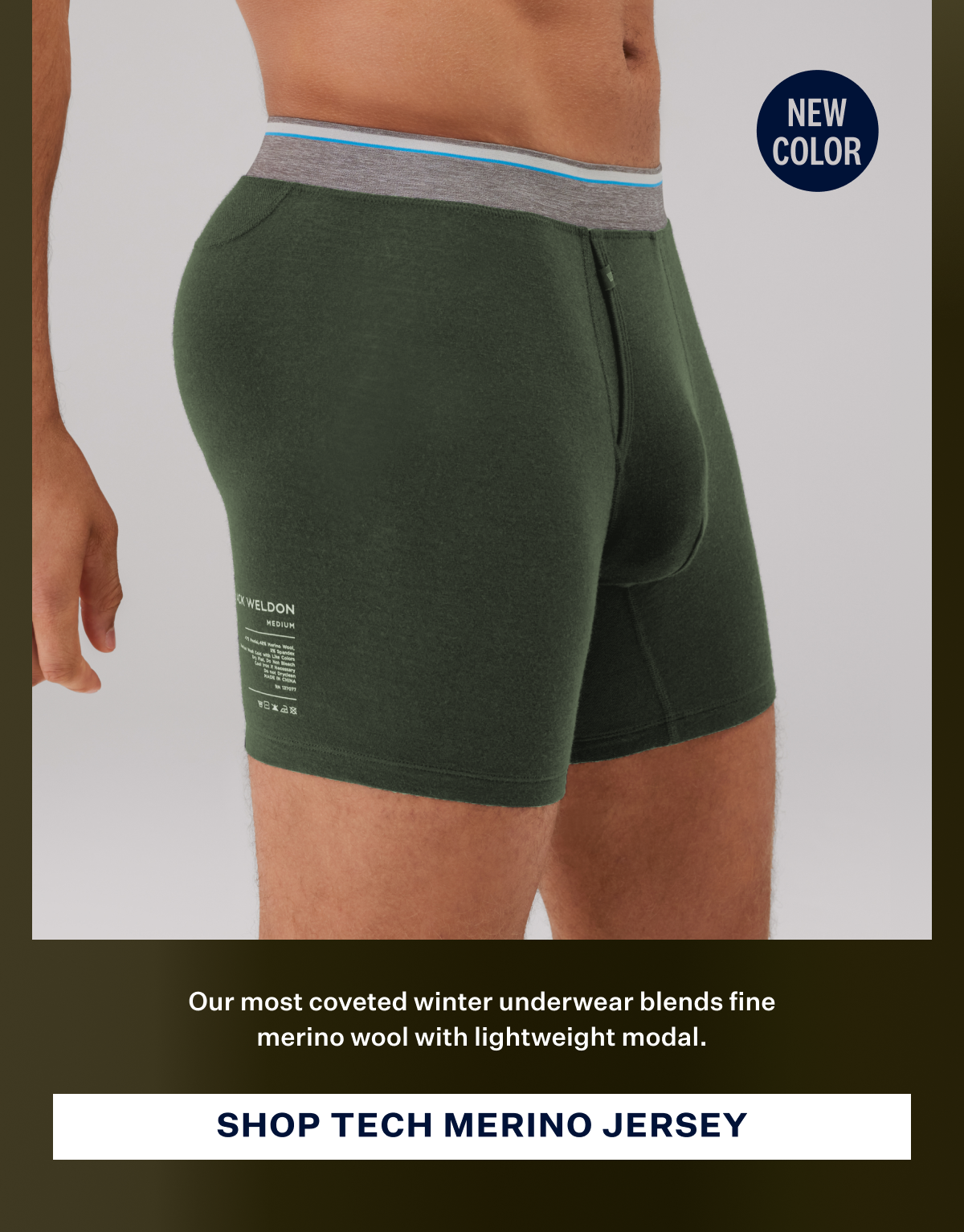 Tech Merino Jersey Boxer Brief