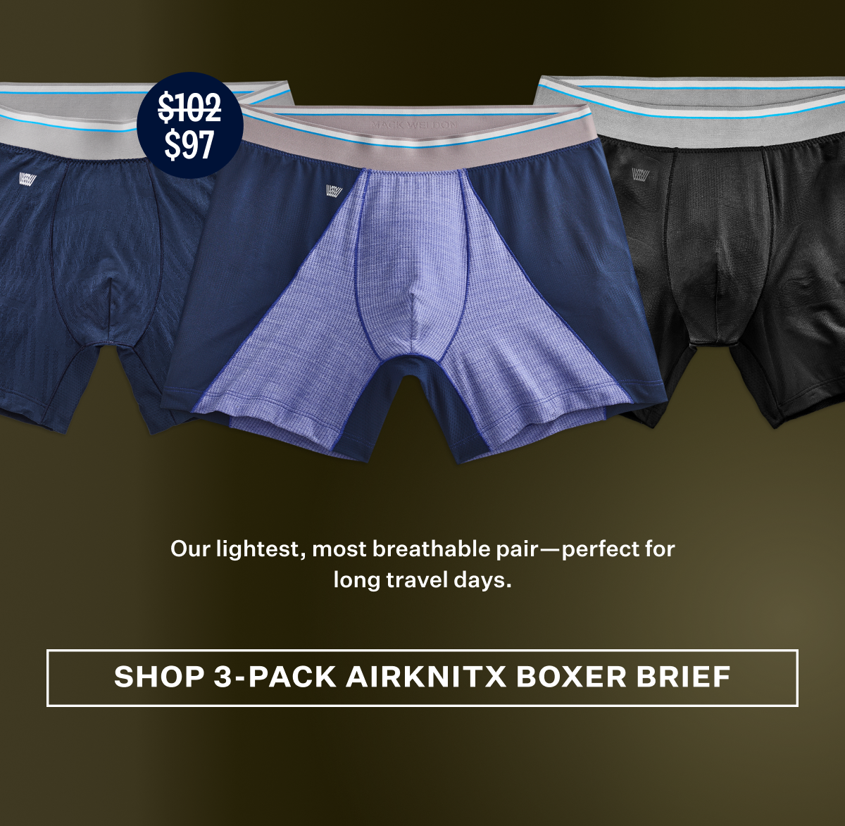 3-Pack AIRKNITˣ Boxer Briefs