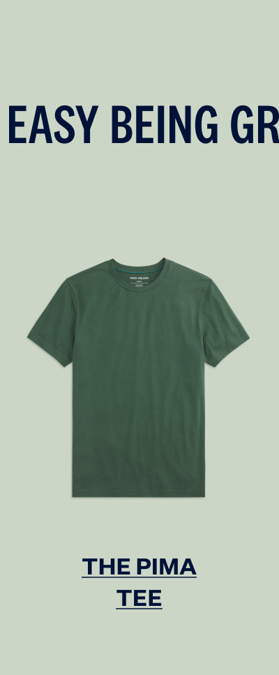 Pima Crew Neck T-Shirt in Greenlake