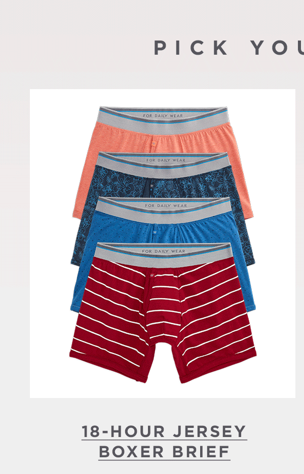 18-Hour Jersey Boxer Brief