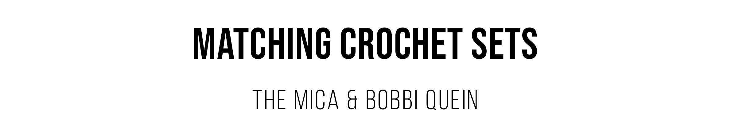 CROCHET STRIPES