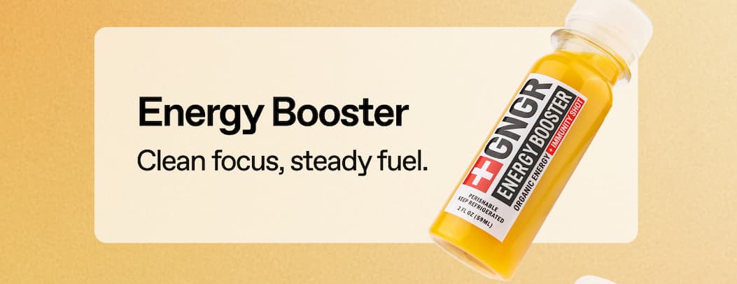 Energy Booster. Clean Focus, Steady Fuel. 