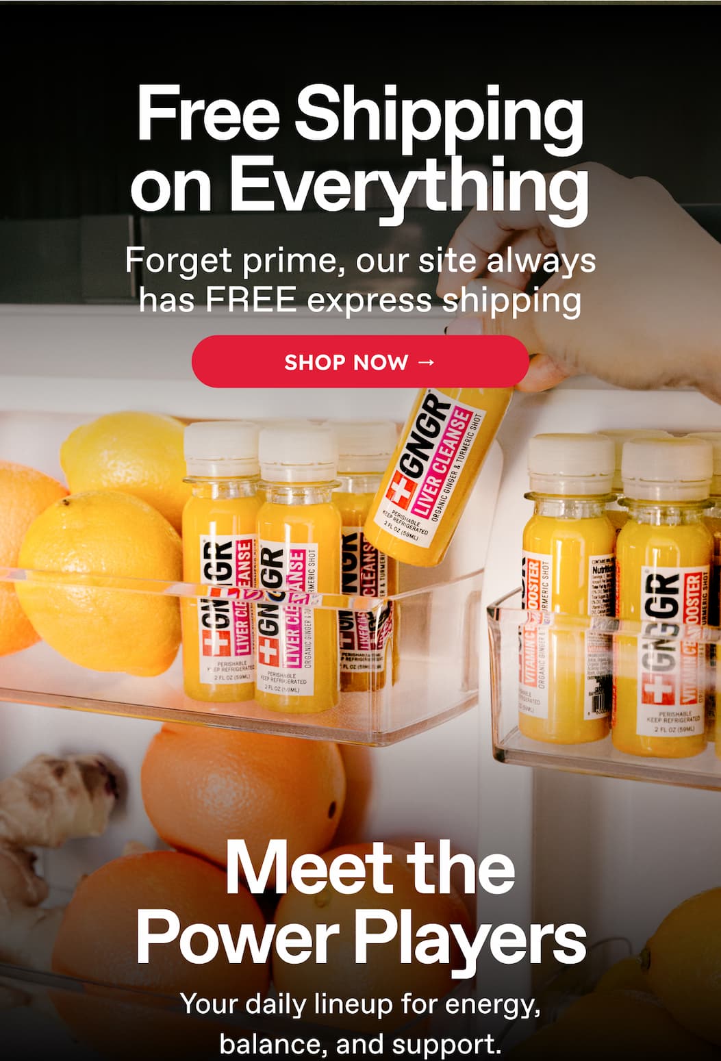 Free Shipping on Everything. Forget Prime, Our Site Always Has Free Express Shipping. Shop Now → Meet The Power Players. Your Daily Lineup For Energy, Balance, And Support.
