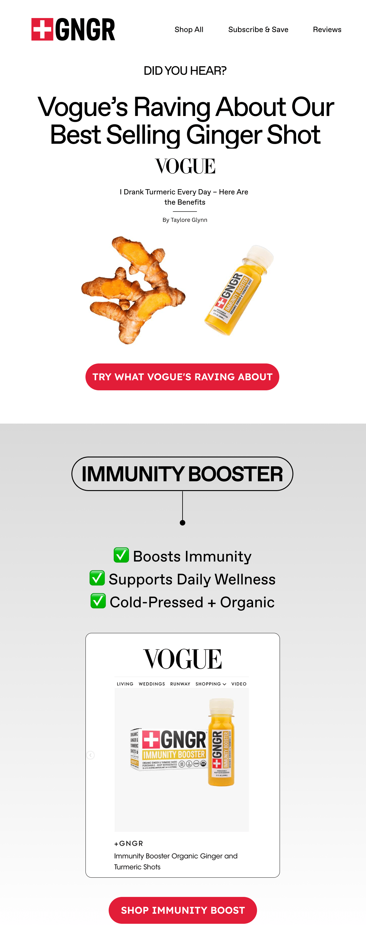 GNGR - Shop Immunity Boost
