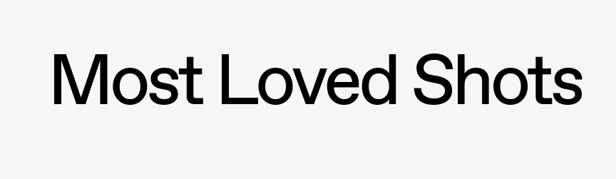 Most Loved Shots