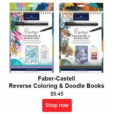 Faber Castell Reverse Coloring and Doodling Books