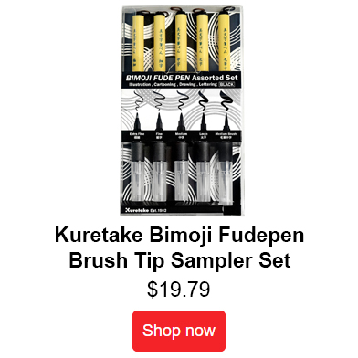 Kuretake Bimoji Fudepen Brush Pen Set