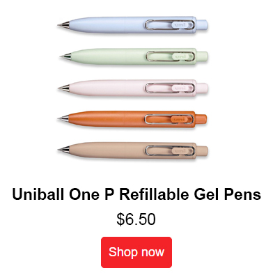Uniball One P Refillable Gel Pens