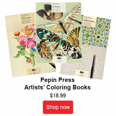 Pepin Press Artists Coloring Books