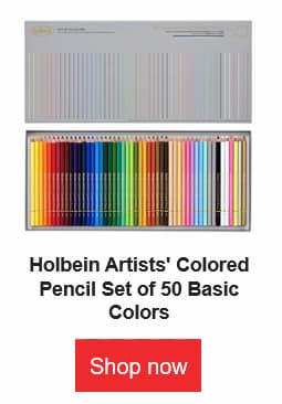 holbein colored pencil set of 50 basic colors
