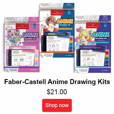 Faber Castell Anime Drawing Kits with Pencil Sets