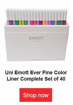 uni emott ever fine color liner complete set of 40
