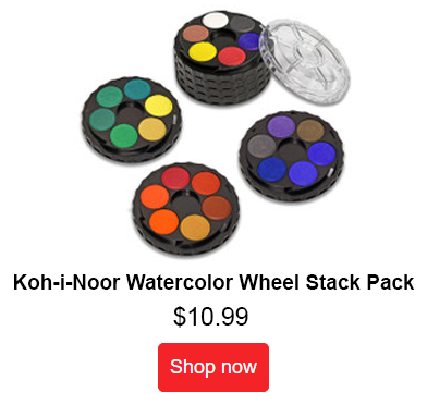Koh-i-Noor Watercolor Wheel Stack Pack Paint Set