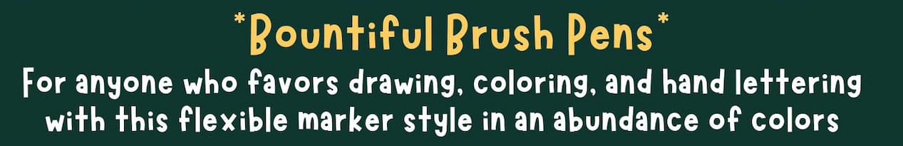 brush marker sets