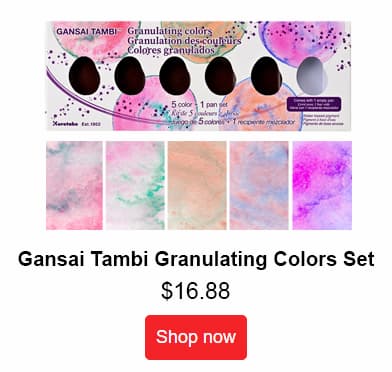Gansai Tambi Granulating Colors Watercolor Paint Set