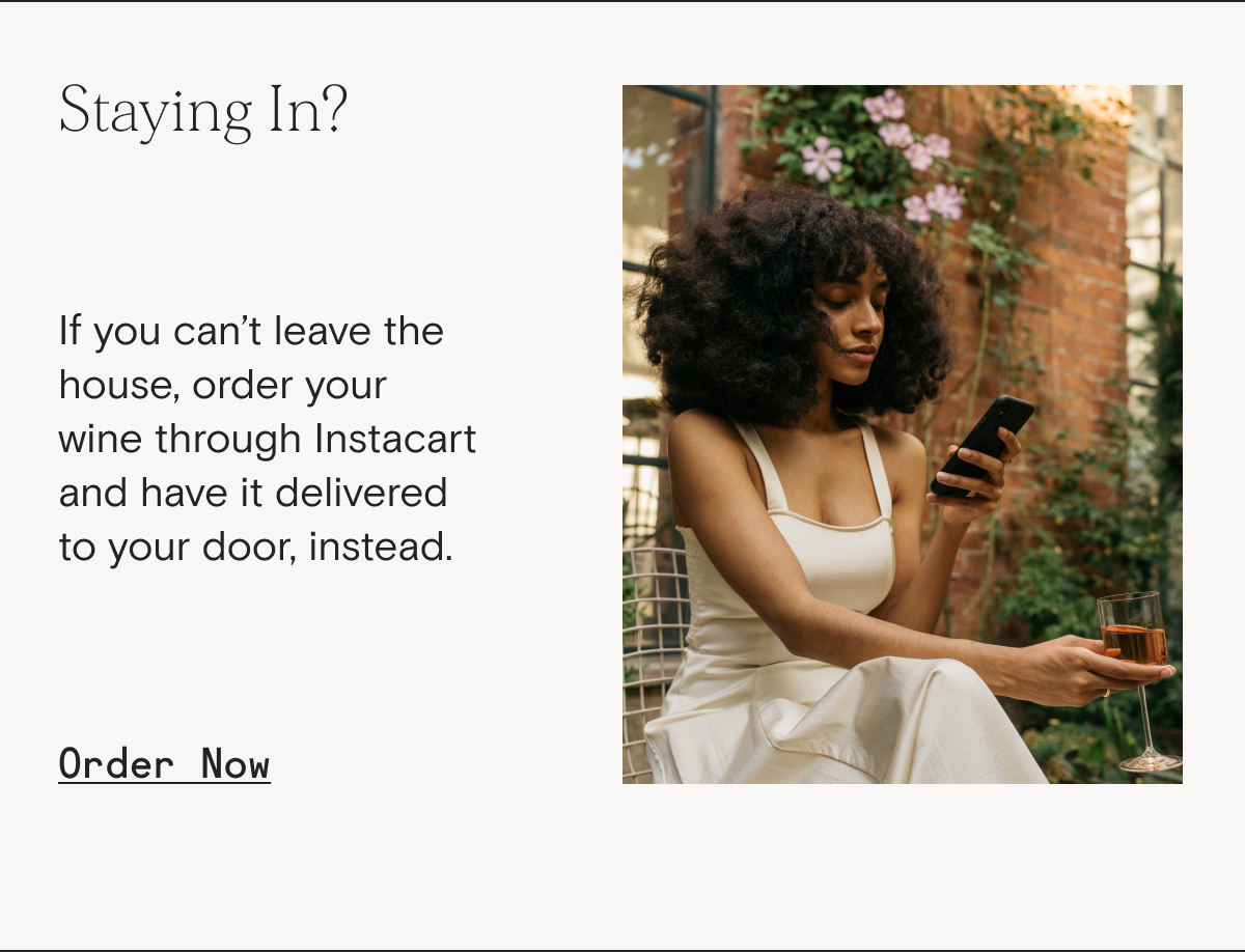 Order now through Instacart