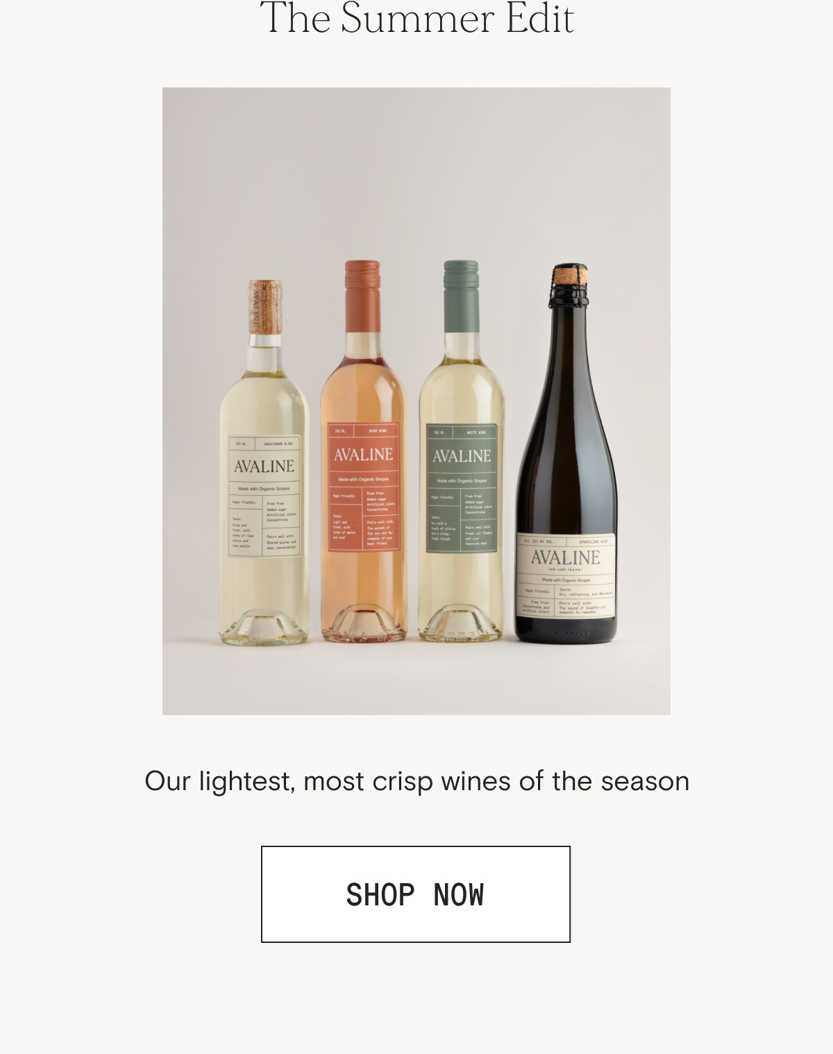 The Summer Edit - our lightest, most crisp wines of the season