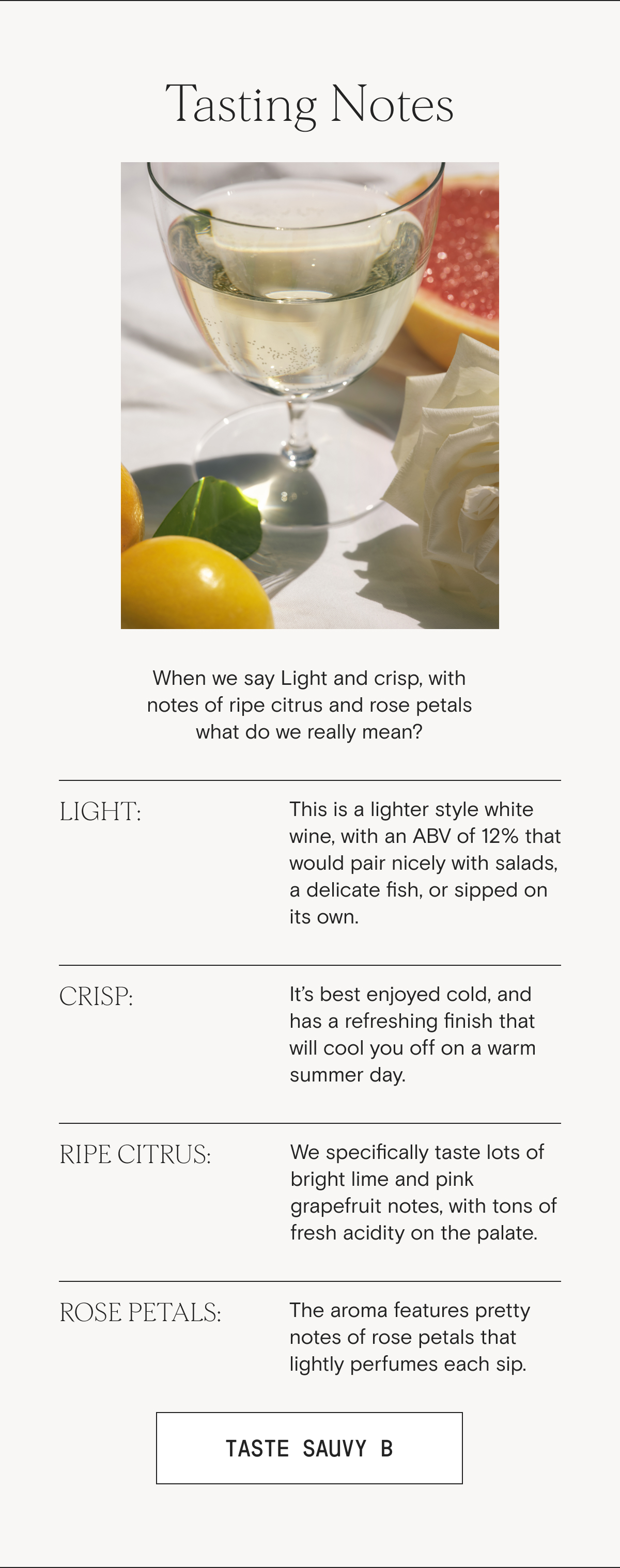 Tasting Notes