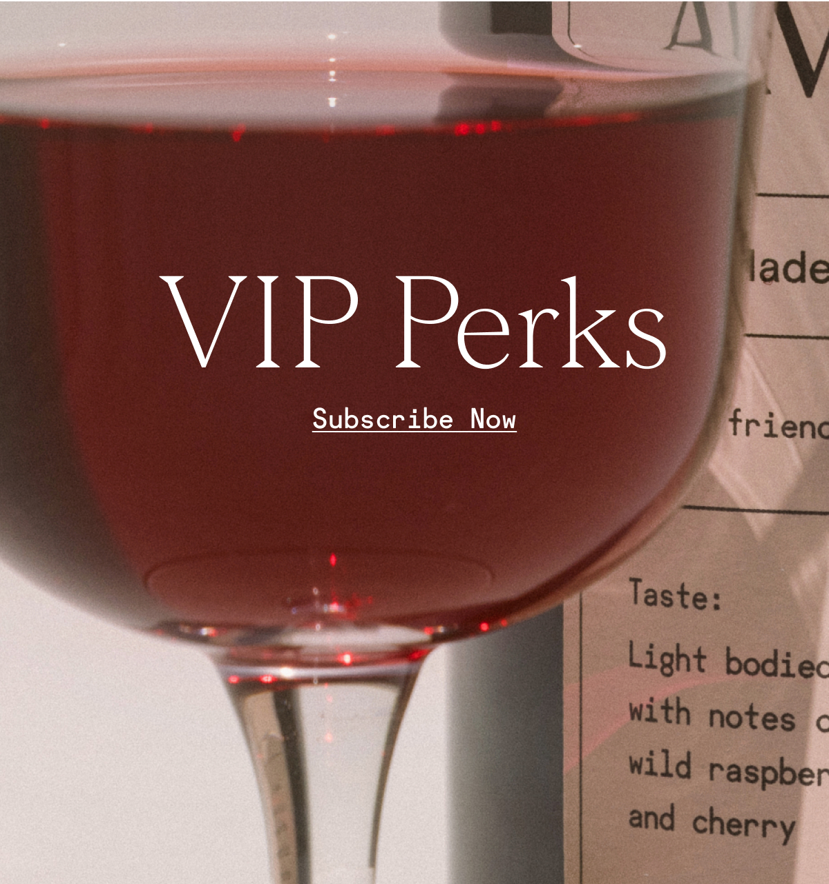 VIP Perks - Subscribe Now
